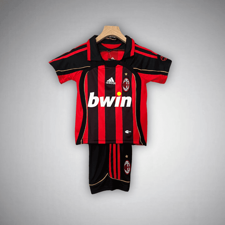 06/07 AC Milan Home Kids Size Kit from FootballPrestige.club - Premium Football Kits
