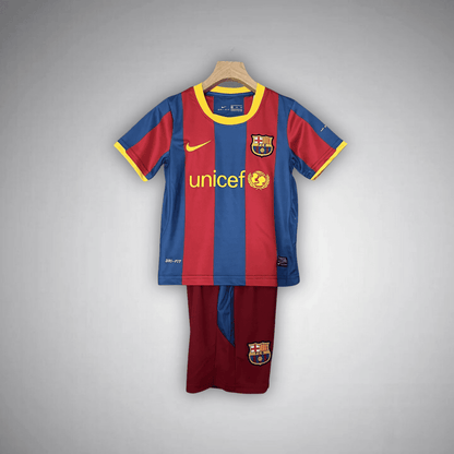 10/11 FC Barcelona Home Kids Size Kit from FootballPrestige.club - Premium Football Kits