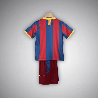 10/11 FC Barcelona Home Kids Size Kit from FootballPrestige.club - Premium Football Kits