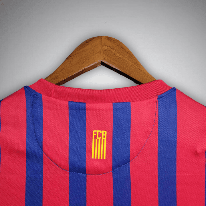 11/12 FC Barcelona Long Sleeve Home Kit from FootballPrestige.club - Premium Football Kits