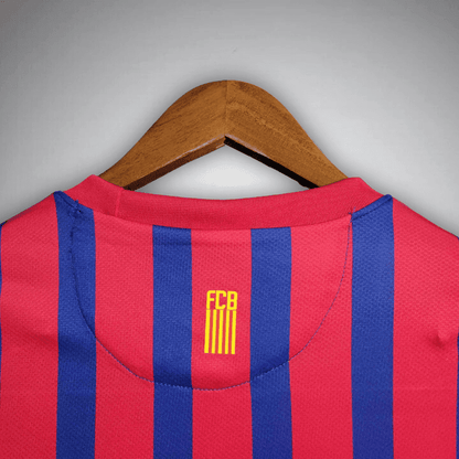 11/12 FC Barcelona Long Sleeve Home Kit from FootballPrestige.club - Premium Football Kits