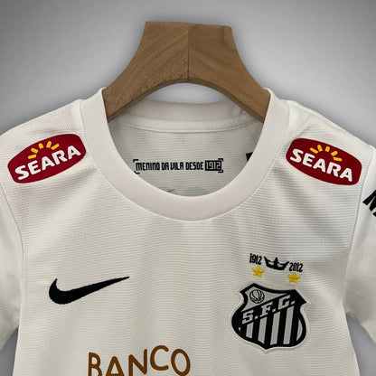 12/13 Santos FC Home Kids Size Kit from FootballPrestige.club - Premium Football Kits