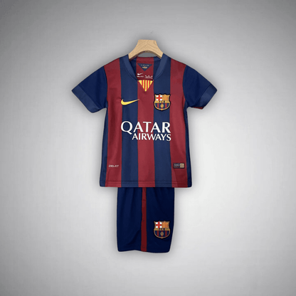 14/15 FC Barcelona Home Kids Size Kit from FootballPrestige.club - Premium Football Kits