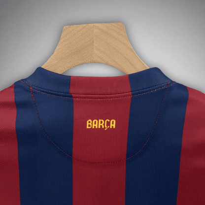 14/15 FC Barcelona Home Kids Size Kit from FootballPrestige.club - Premium Football Kits
