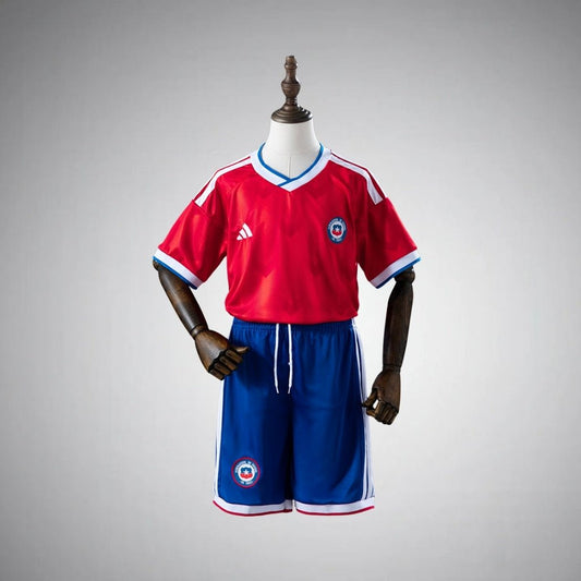 2026 Chile Home Kids Size Kit from FootballPrestige.club - Premium Football Kits