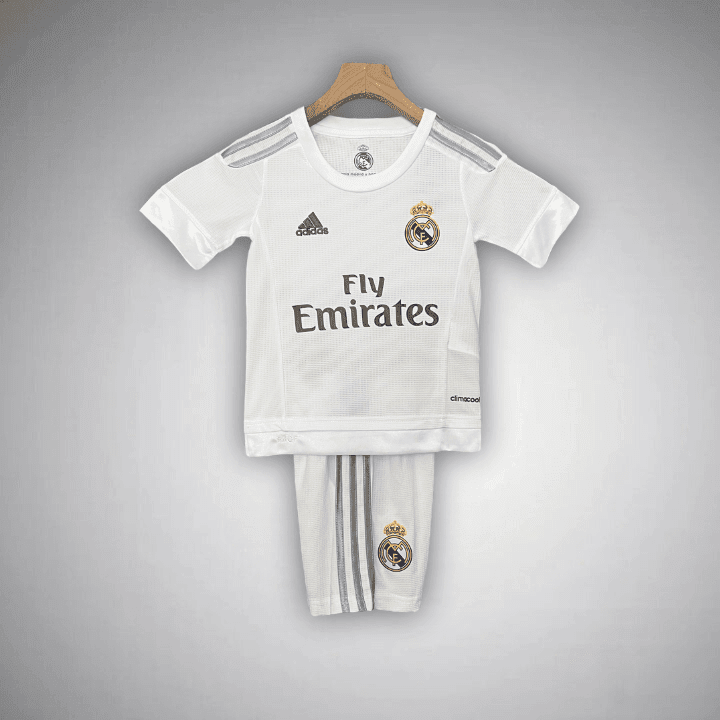 15/16 Real Madrid Home Kids Size Kit from FootballPrestige.club - Premium Football Kits