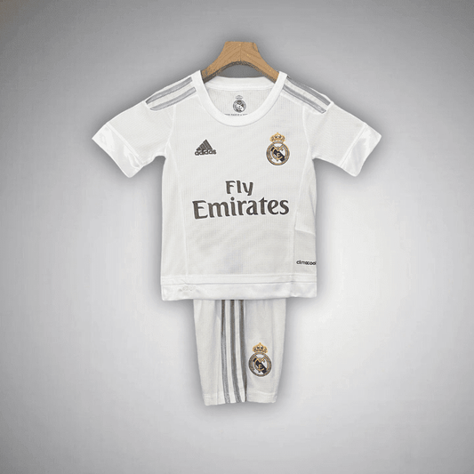 15/16 Real Madrid Home Kids Size Kit from FootballPrestige.club - Premium Football Kits