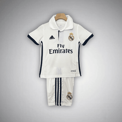16/17 Real Madrid Home Kids Size Kit from FootballPrestige.club - Premium Football Kits