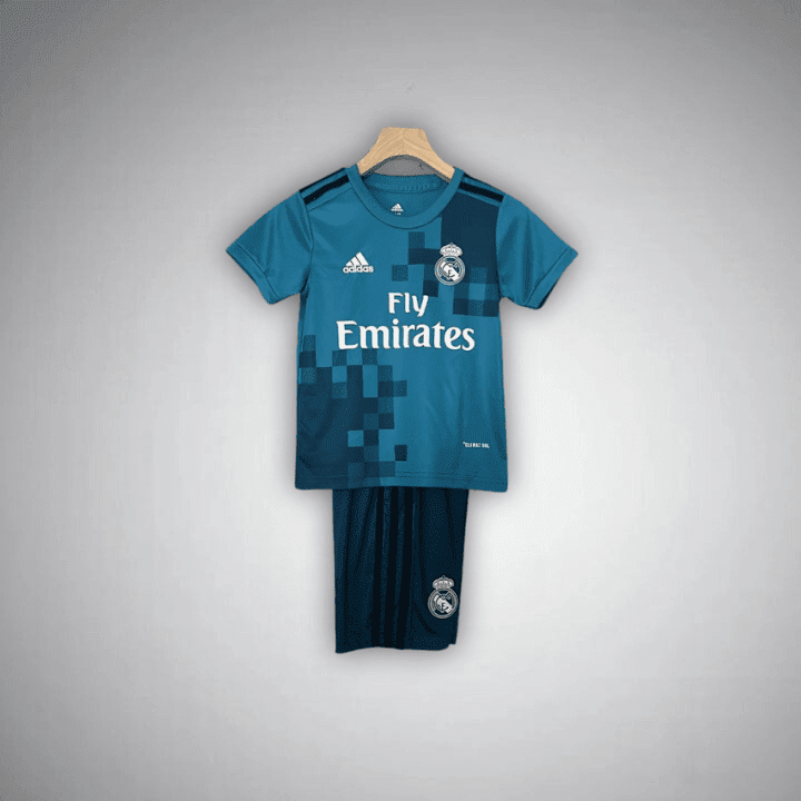 17/18 Real Madrid Third Premium Kids Size Kit from FootballPrestige.club - Premium Football Kits