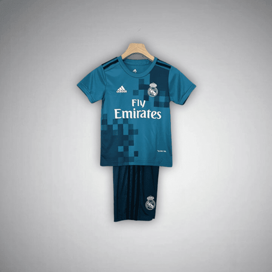 17/18 Real Madrid Third Premium Kids Size Kit from FootballPrestige.club - Premium Football Kits