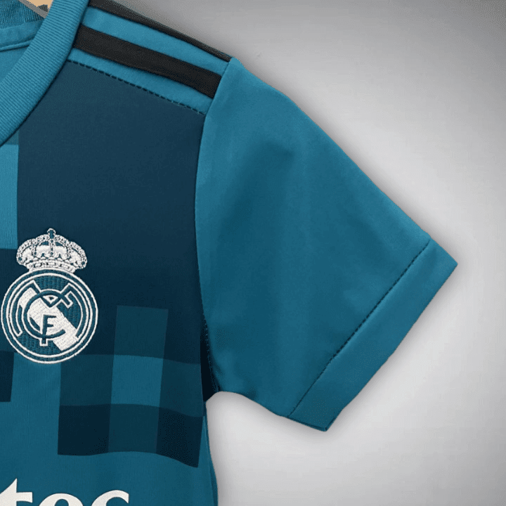 17/18 Real Madrid Third Premium Kids Size Kit from FootballPrestige.club - Premium Football Kits