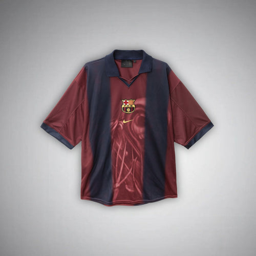2000/01 FC Barcelona Retro x Cactus Jack Limited Edition Home Kit from FootballPrestige.club - Premium Football Kits