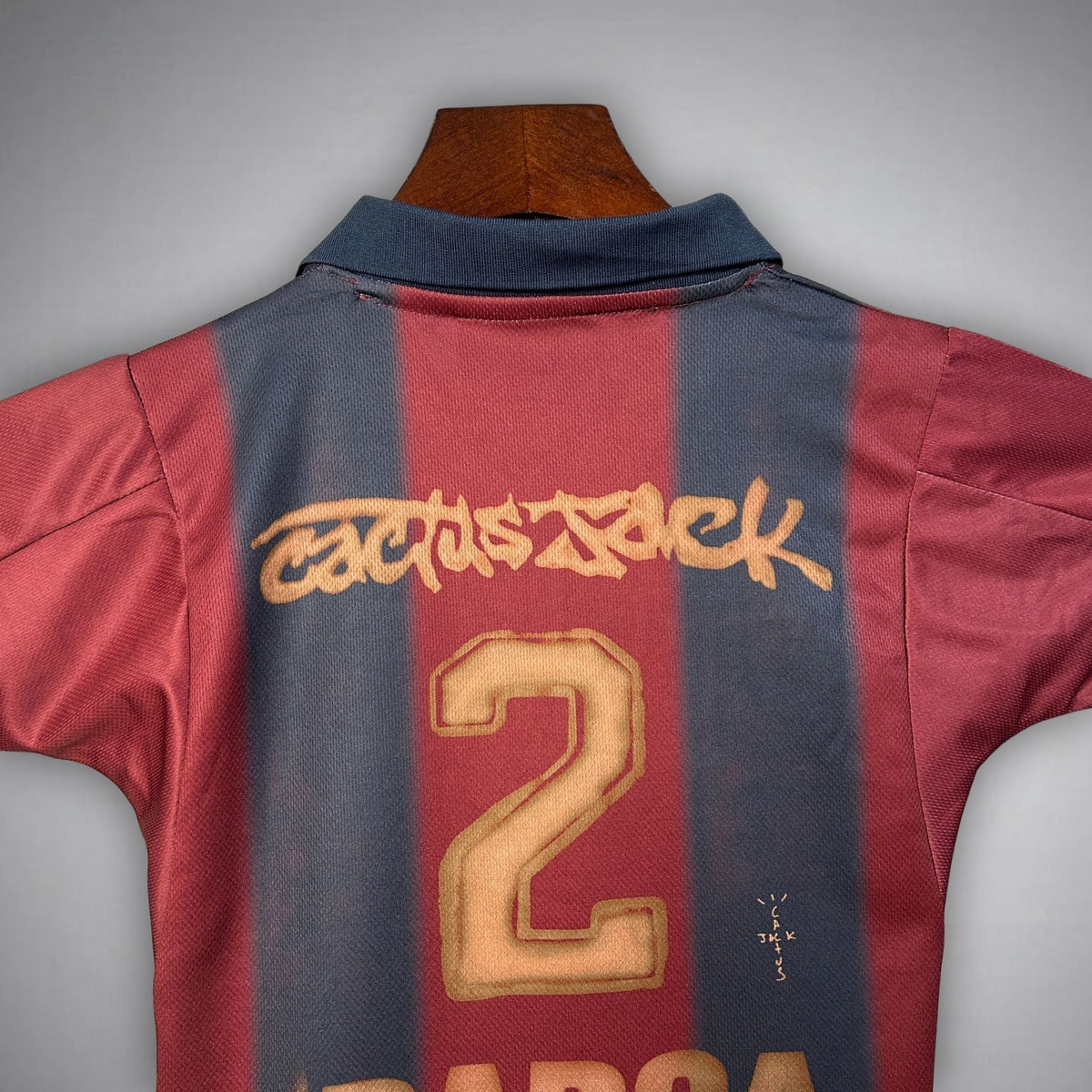 2000/01 FC Barcelona Retro x Cactus Jack Limited Edition Kids Size Home Kit from FootballPrestige.club - Premium Football Kits