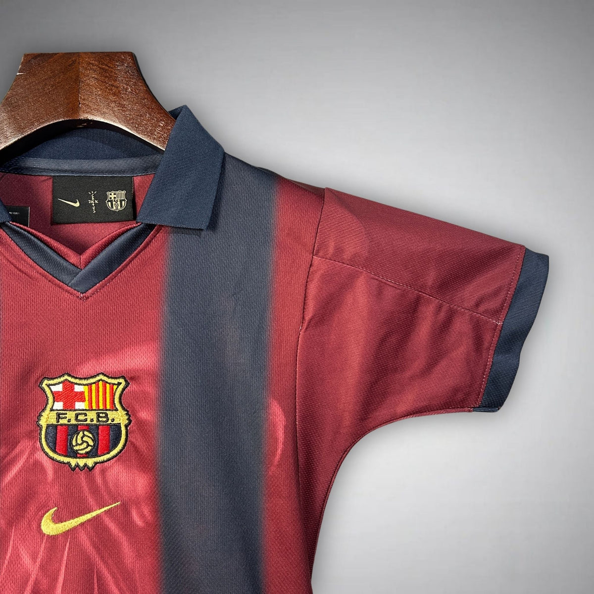 2000/01 FC Barcelona Retro x Cactus Jack Limited Edition Kids Size Home Kit from FootballPrestige.club - Premium Football Kits