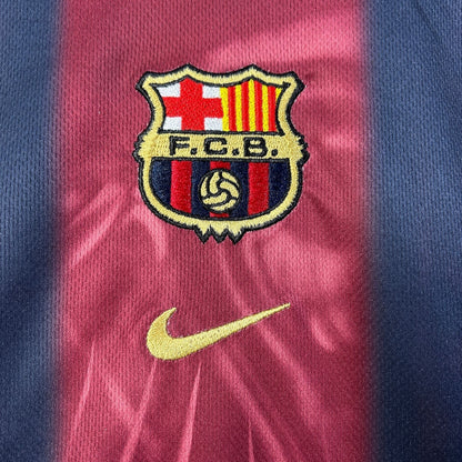 2000/01 FC Barcelona Retro x Cactus Jack Limited Edition Kids Size Home Kit from FootballPrestige.club - Premium Football Kits