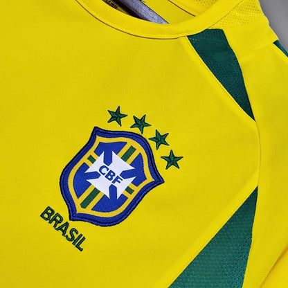 2002 Brazil Home Kit from FootballPrestige.club - Premium Football Kits