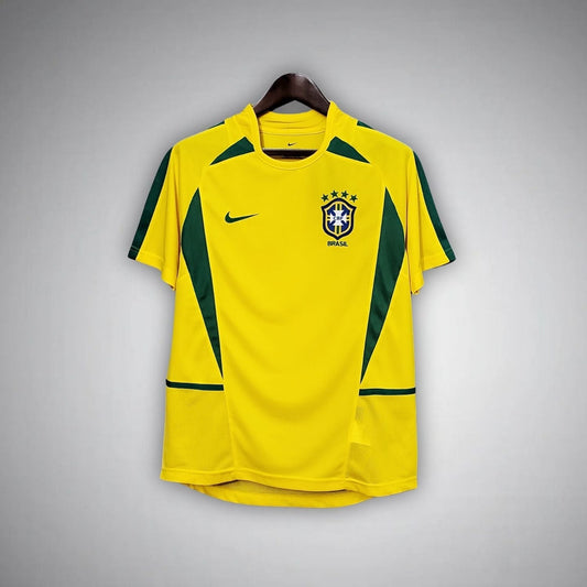 2002 Brazil Home Kit from FootballPrestige.club - Premium Football Kits