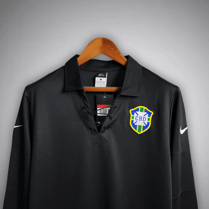 2004 Brazil "Centenary" Long Sleeve Kit from FootballPrestige.club - Premium Football Kits