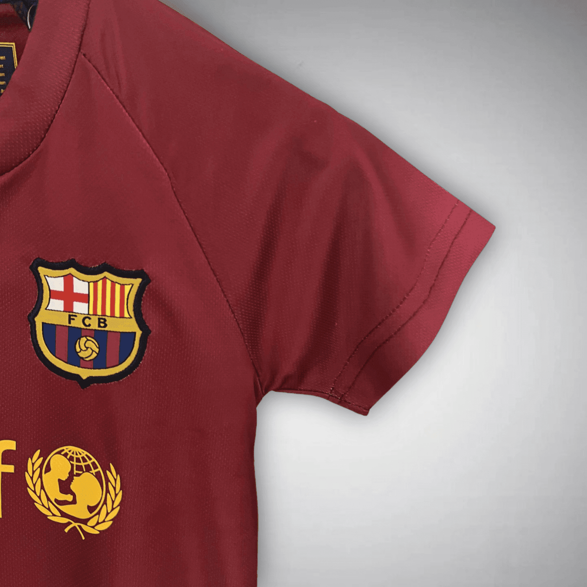 2009 FC Barcelona UCL Final Kids Size Kit from FootballPrestige.club - Premium Football Kits