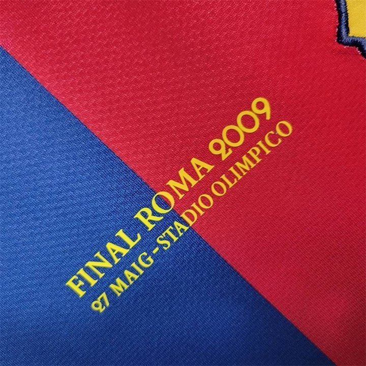 2009 FC Barcelona UCL Final Kit from FootballPrestige.club - Premium Football Kits