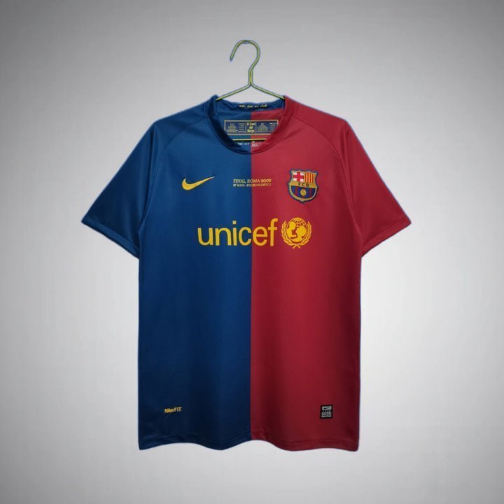 2009 FC Barcelona UCL Final Kit from FootballPrestige.club - Premium Football Kits