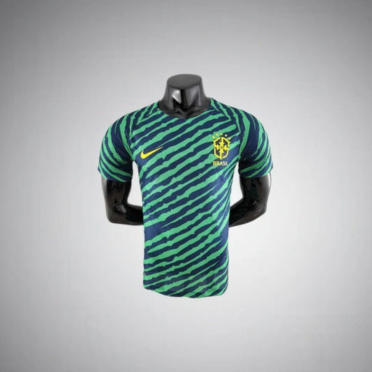 2022 Brazil Pre-match Kit from FootballPrestige.club - Premium Football Kits