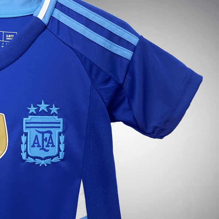 2024 Argentina Away Kids Size Kit from FootballPrestige.club - Premium Football Kits