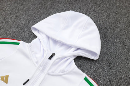 2024 Italy Blue and White Premium Tracksuit from FootballPrestige.club - Premium Football Kits