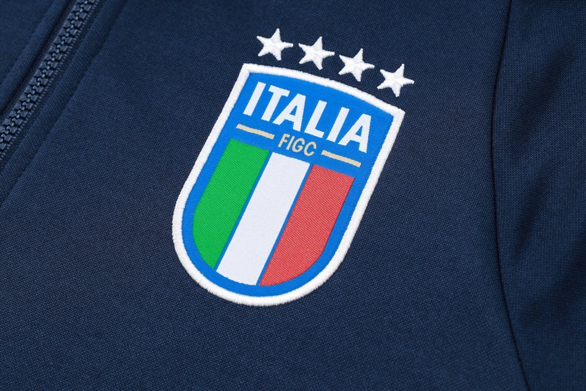 2024 Italy Dark Blue Premium Tracksuit from FootballPrestige.club - Premium Football Kits