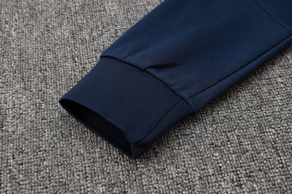 2024 Italy Dark Blue Premium Tracksuit from FootballPrestige.club - Premium Football Kits