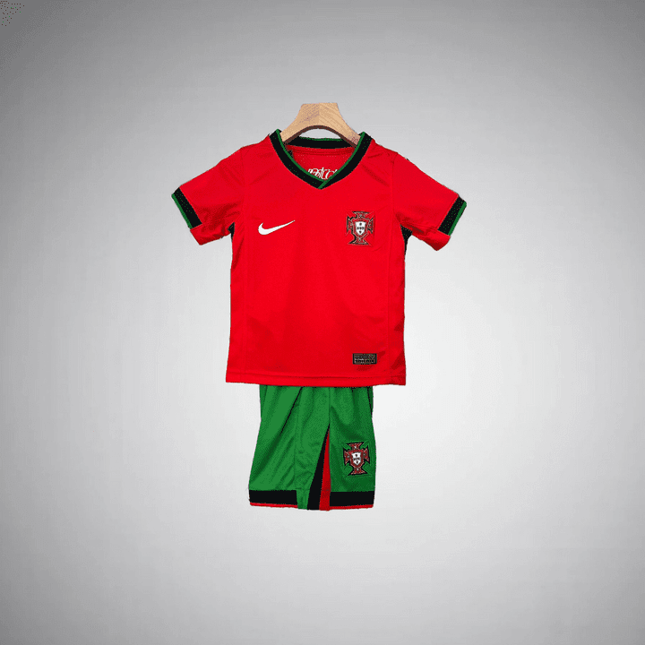 2024 Portugal Home Kids Size Kit from FootballPrestige.club - Premium Football Kits
