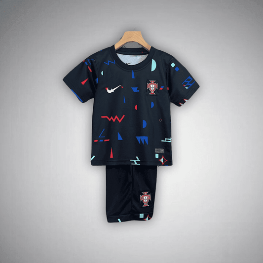 2024 Portugal Pre-Match Kids Size Kit from FootballPrestige.club - Premium Football Kits