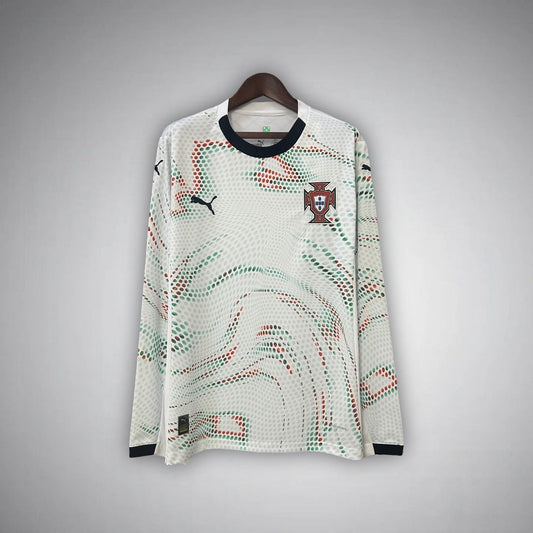 2025 Portugal Away Long Sleeve Kit from FootballPrestige.club - Premium Football Kits