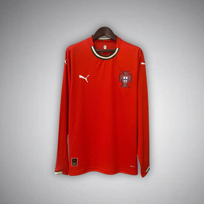 2025 Portugal Home Long Sleeve Kit from FootballPrestige.club - Premium Football Kits