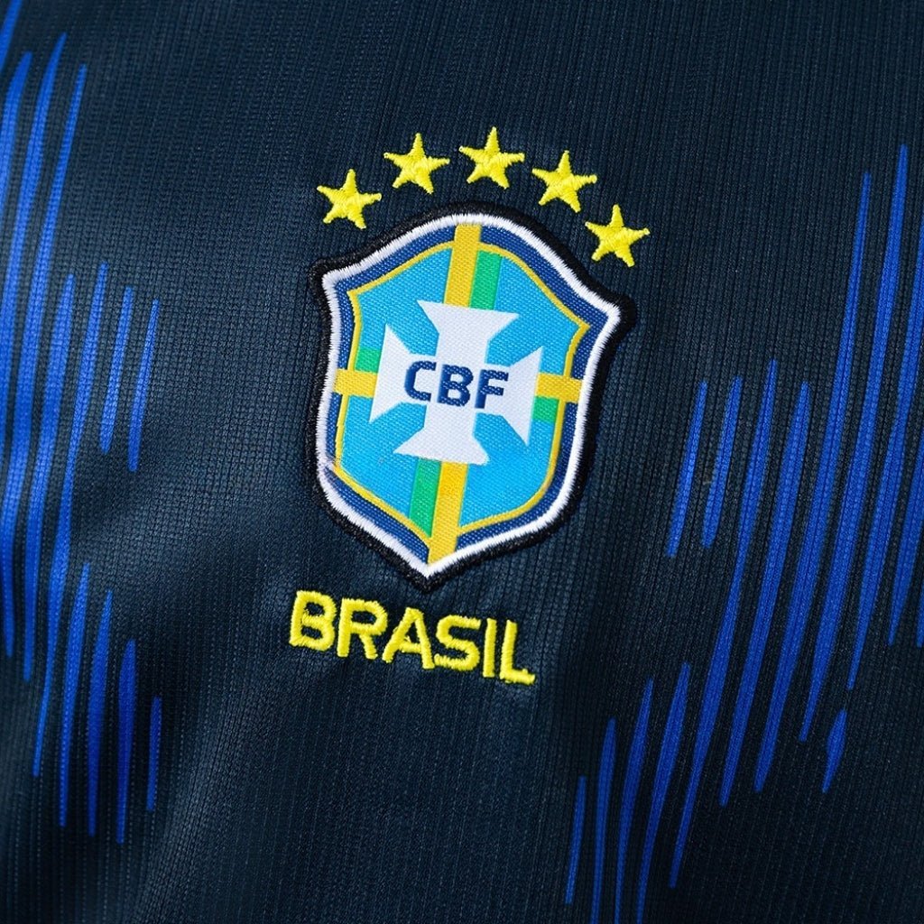 2026 Brazil Away Kids Size Kit from FootballPrestige.club - Premium Football Kits