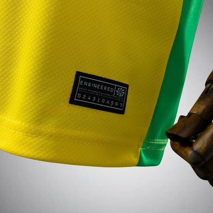 2026 Brazil Home Kids Size Kit from FootballPrestige.club - Premium Football Kits