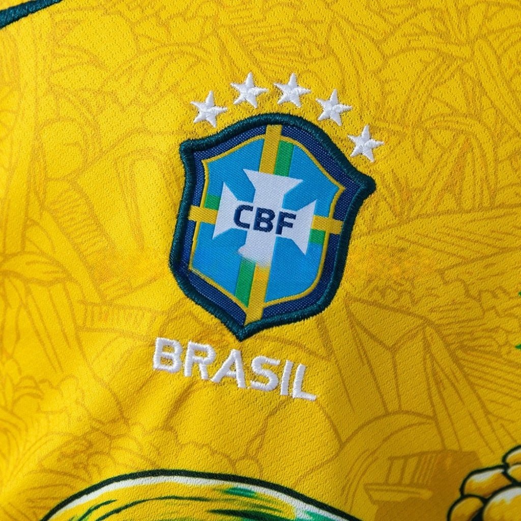 2026 Brazil "Rio Wings" Kids Size Kit from FootballPrestige.club - Premium Football Kits