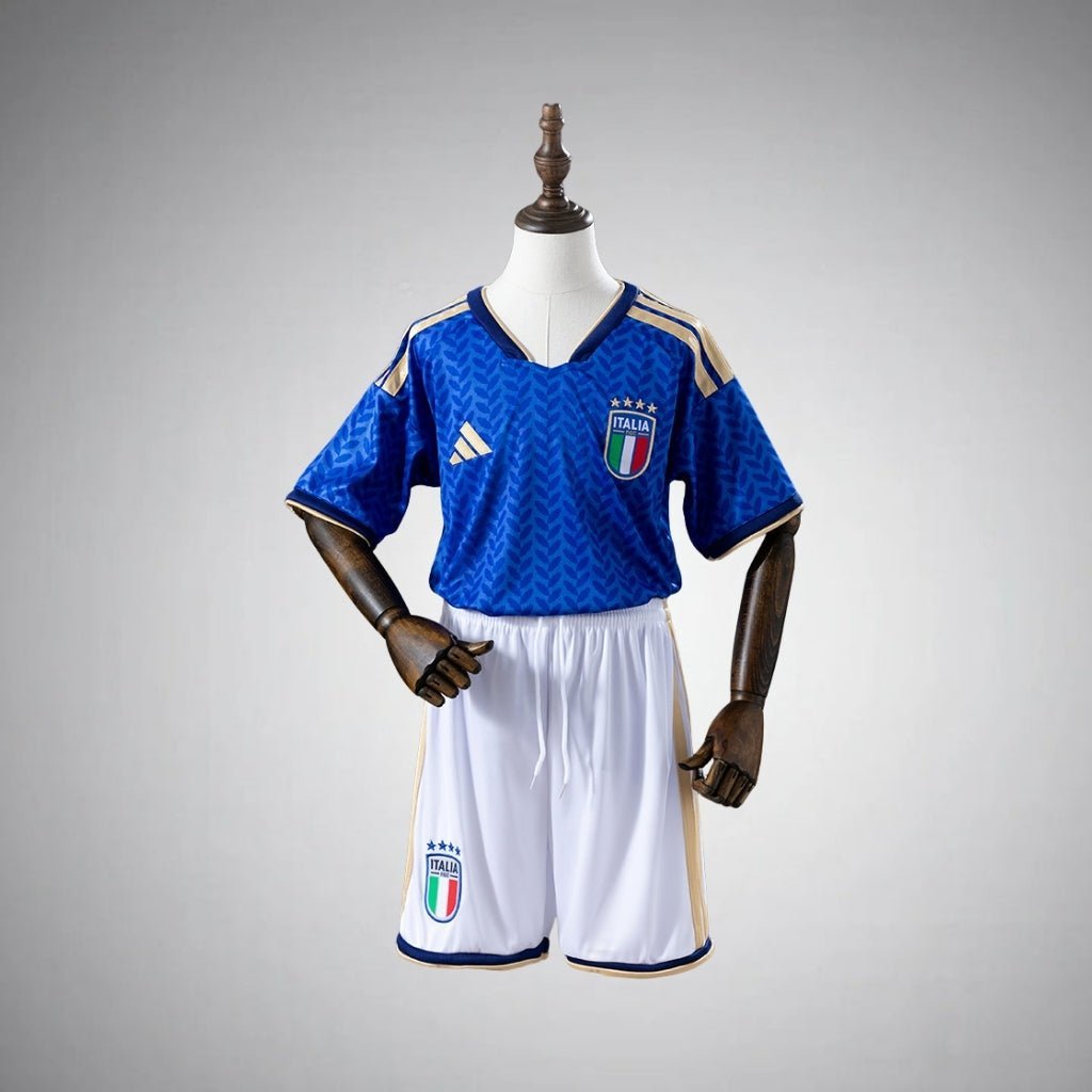 2026 Italy Home Kids Size Kit from FootballPrestige.club - Premium Football Kits