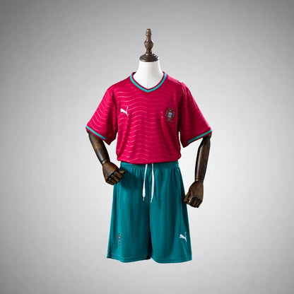 2026 Portugal Home Kids Size Kit from FootballPrestige.club - Premium Football Kits