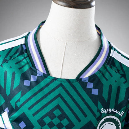 2026 Saudi Arabia Home Kids Size Kit from FootballPrestige.club - Premium Football Kits