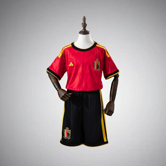 2026 Spain Home Kids Size Kit from FootballPrestige.club - Premium Football Kits