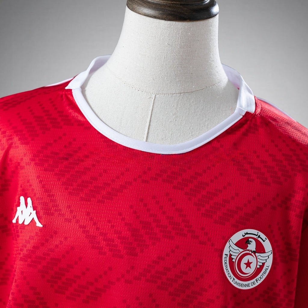 2026 Tunisia Home Kids Size Kit from FootballPrestige.club - Premium Football Kits