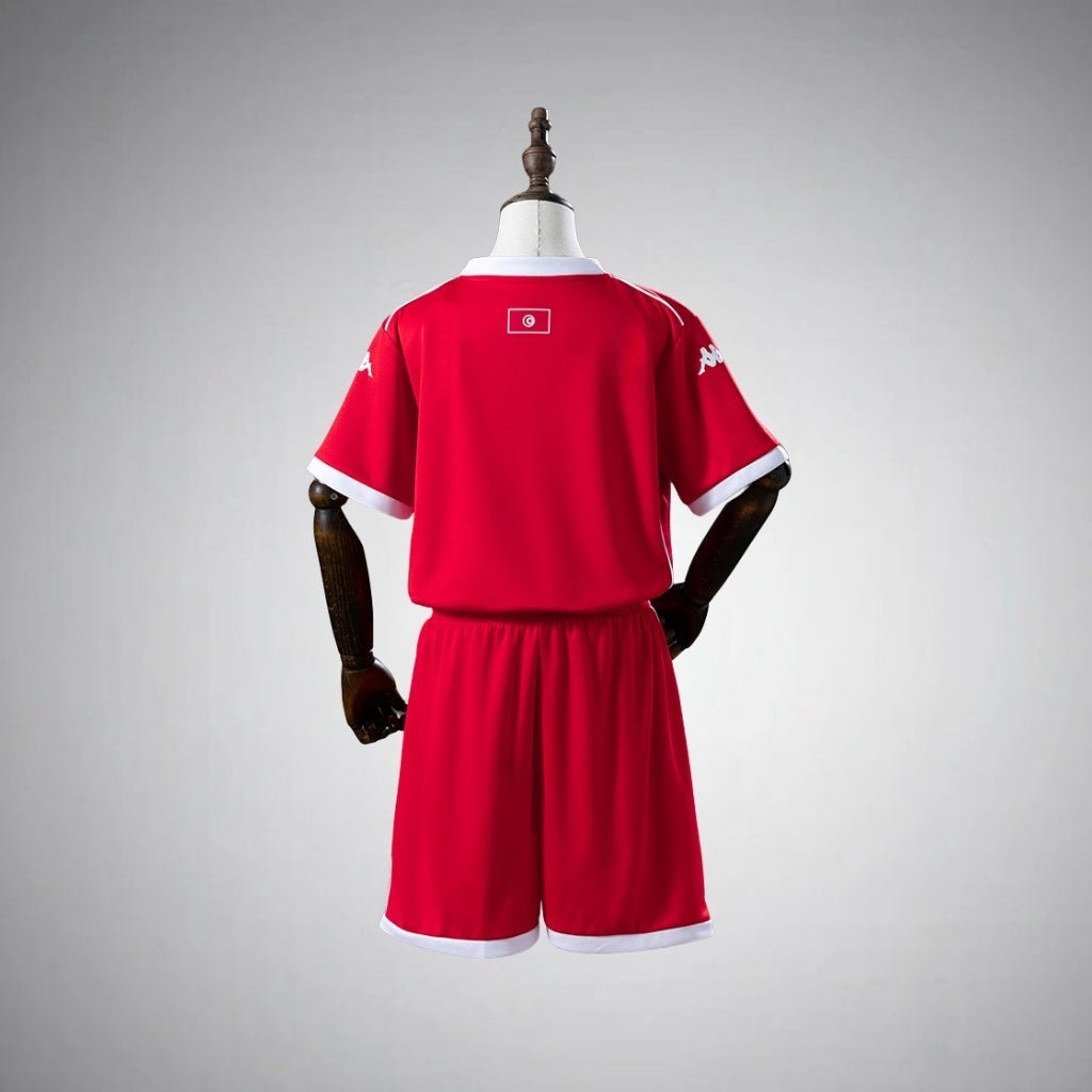 2026 Tunisia Home Kids Size Kit from FootballPrestige.club - Premium Football Kits