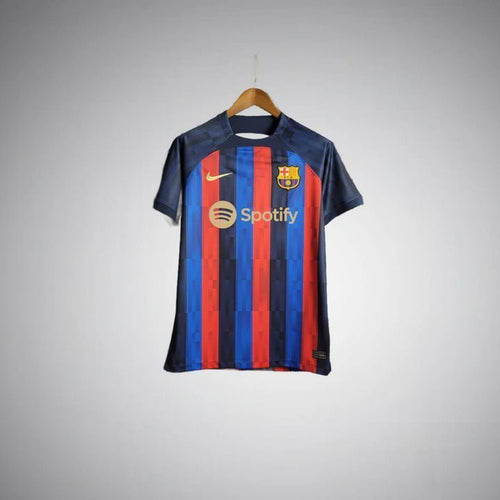 22/23 FC Barcelona Home Kit from FootballPrestige.club - Premium Football Kits