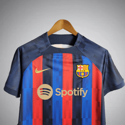 22/23 FC Barcelona Home Kit from FootballPrestige.club - Premium Football Kits