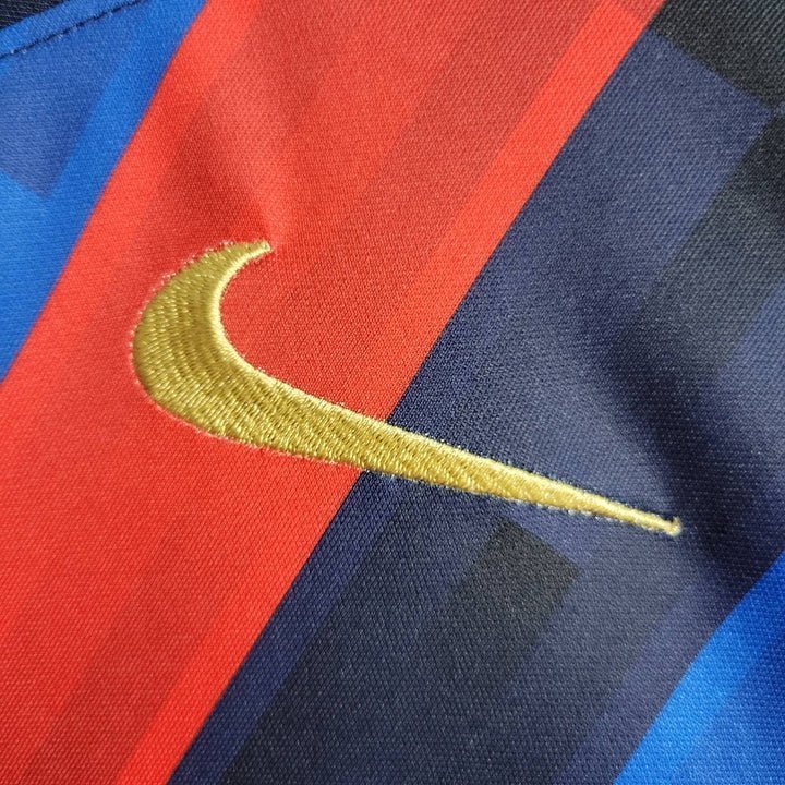 22/23 FC Barcelona Home Kit from FootballPrestige.club - Premium Football Kits