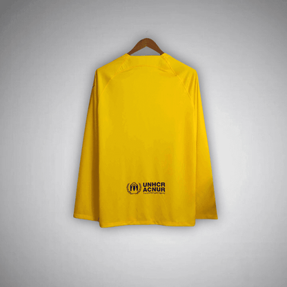 23/24 FC Barcelona Long Sleeve Away Kit from FootballPrestige.club - Premium Football Kits