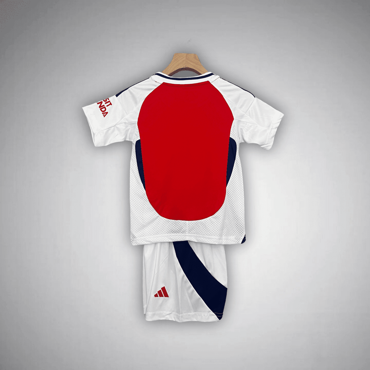 24/25 Arsenal Home Kids Size Kit from FootballPrestige.club - Premium Football Kits