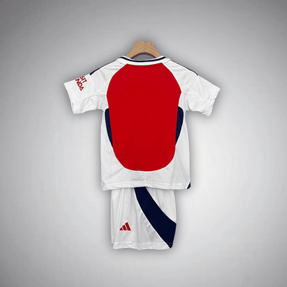 24/25 Arsenal Home Kids Size Kit from FootballPrestige.club - Premium Football Kits
