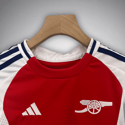 24/25 Arsenal Home Kids Size Kit from FootballPrestige.club - Premium Football Kits